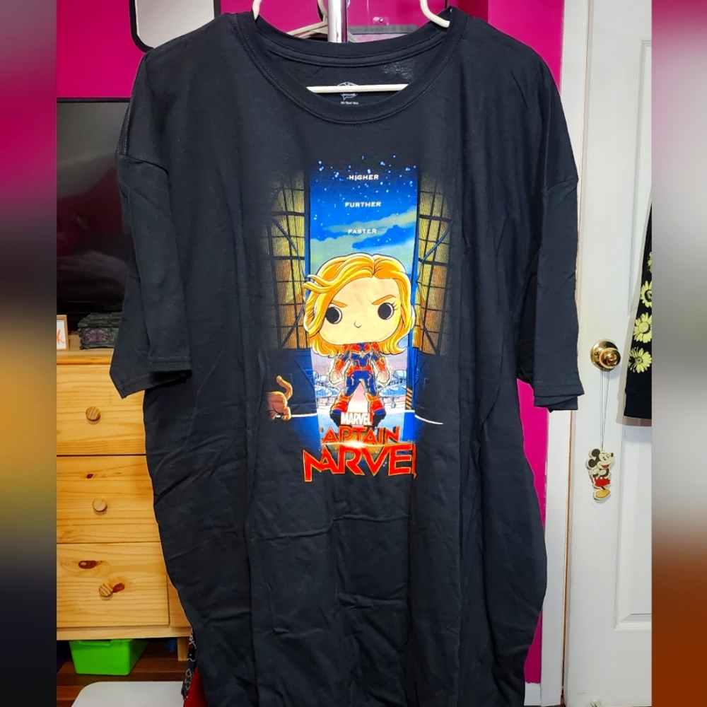 Pop Tees Captain Marvel Tee